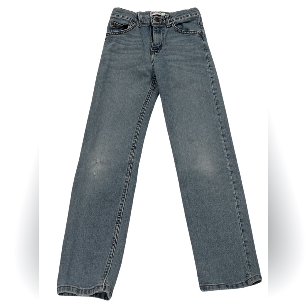 Wrangler Classic Straight Jeans | Vintage Blue Wash | Size 12 Slim (Youth)